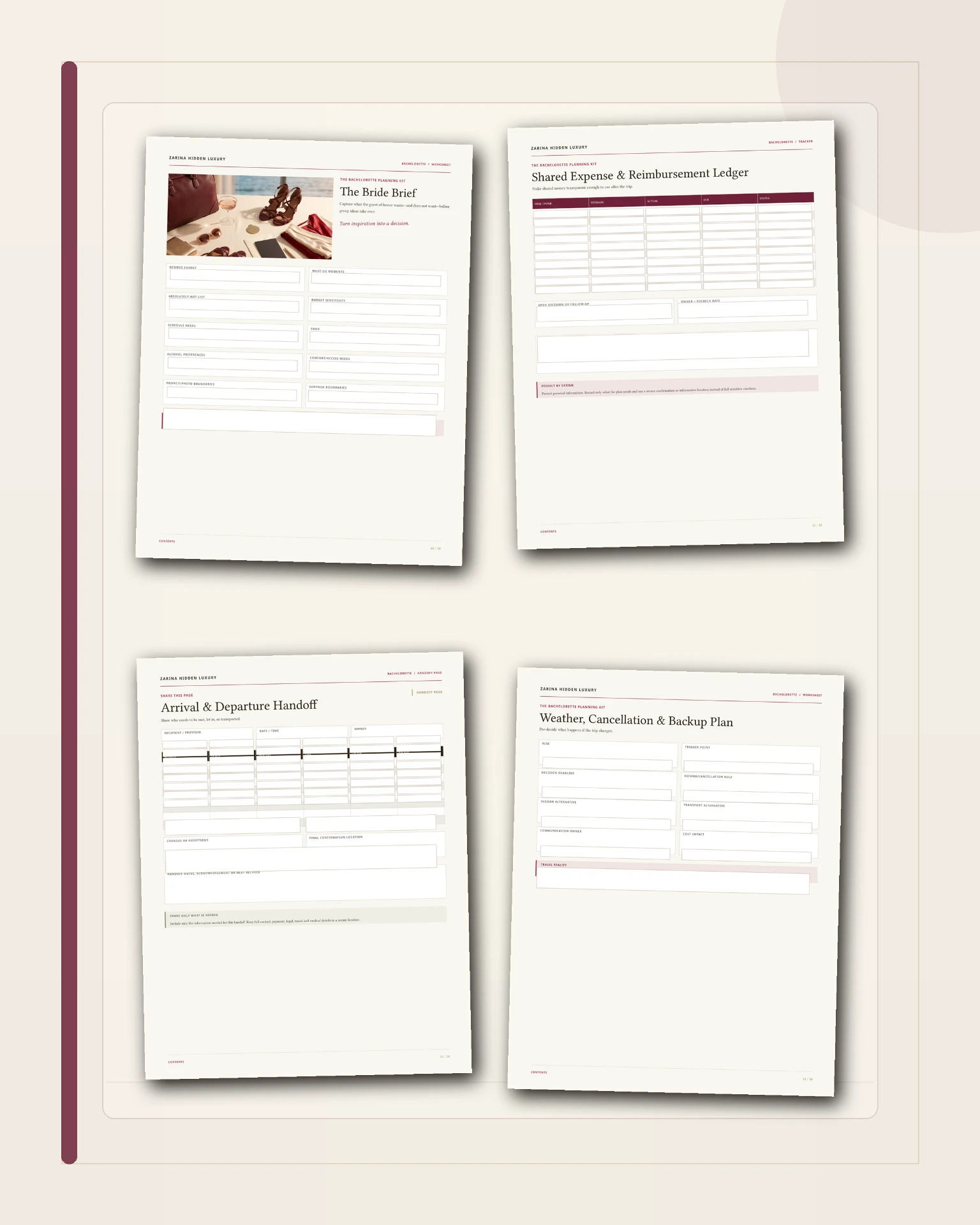 Bachelorette Planning Kit preview 1
