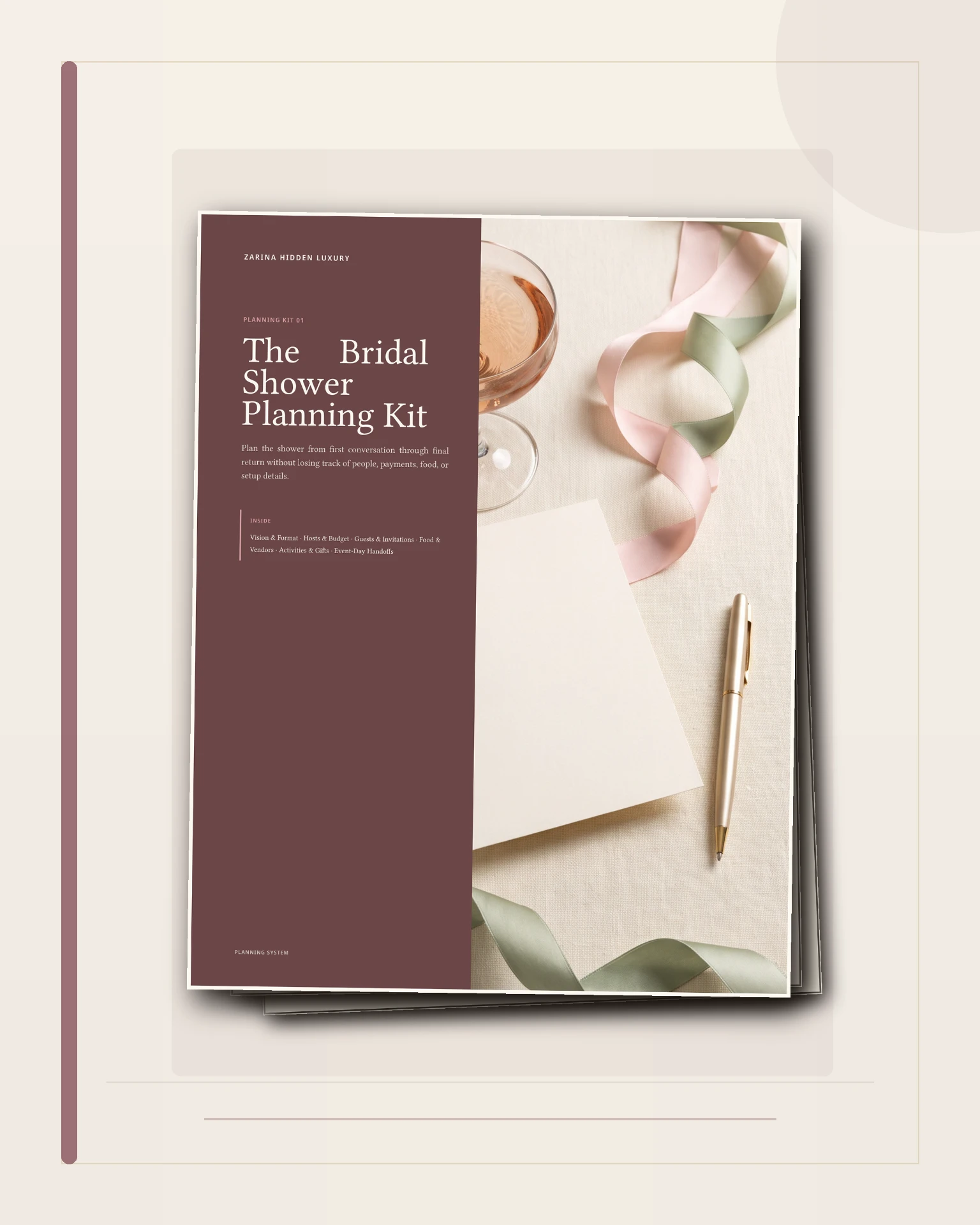 Bridal Shower Planning Kit