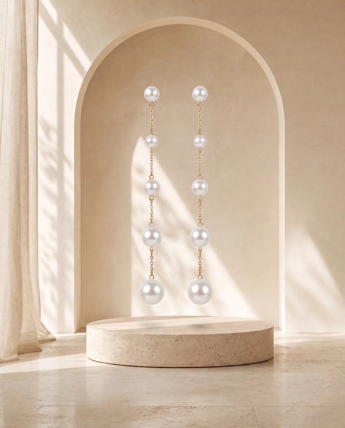 Editorial inspiration for sculptural gold statement earrings