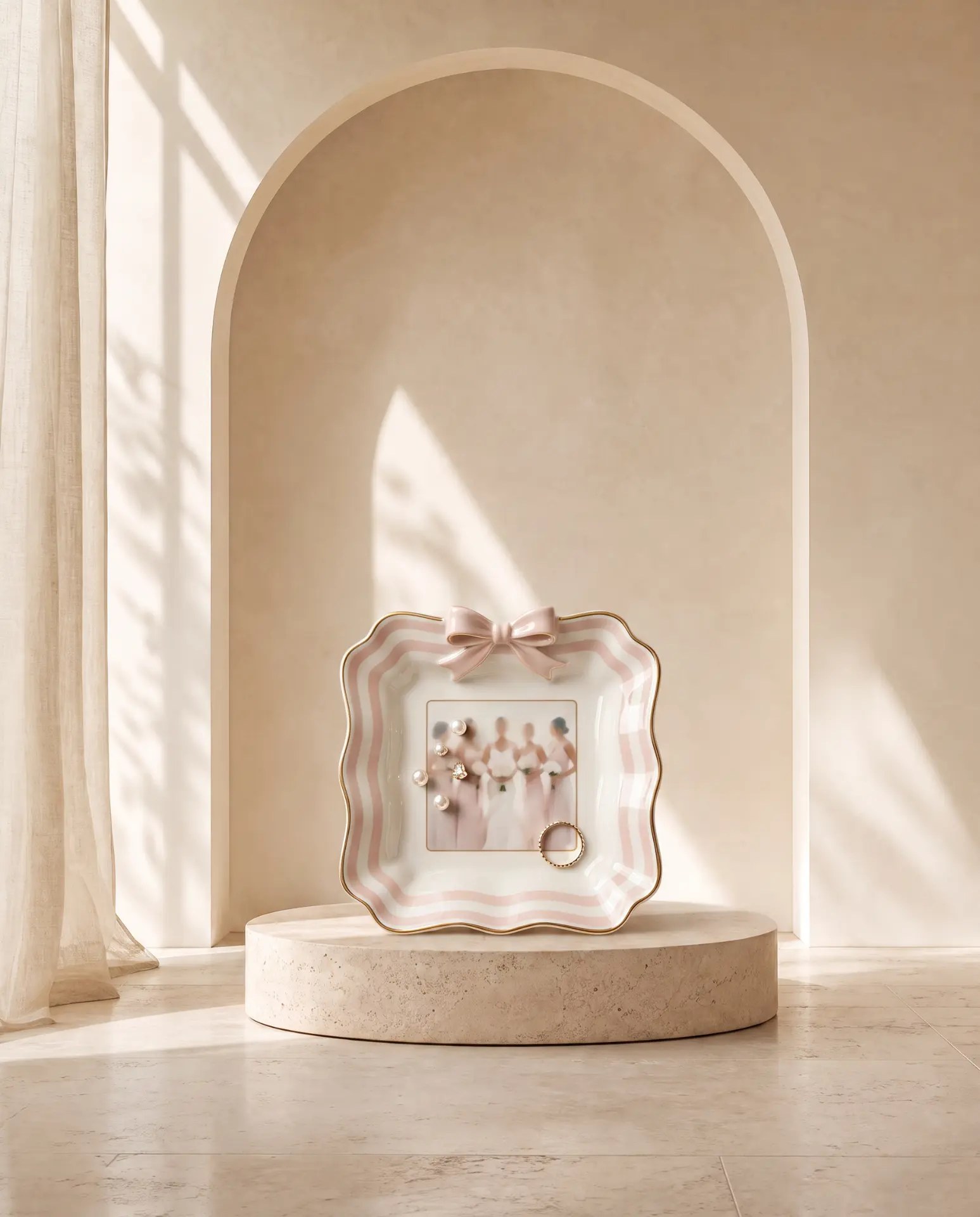 AI style inspiration for a personalized photo jewelry dish